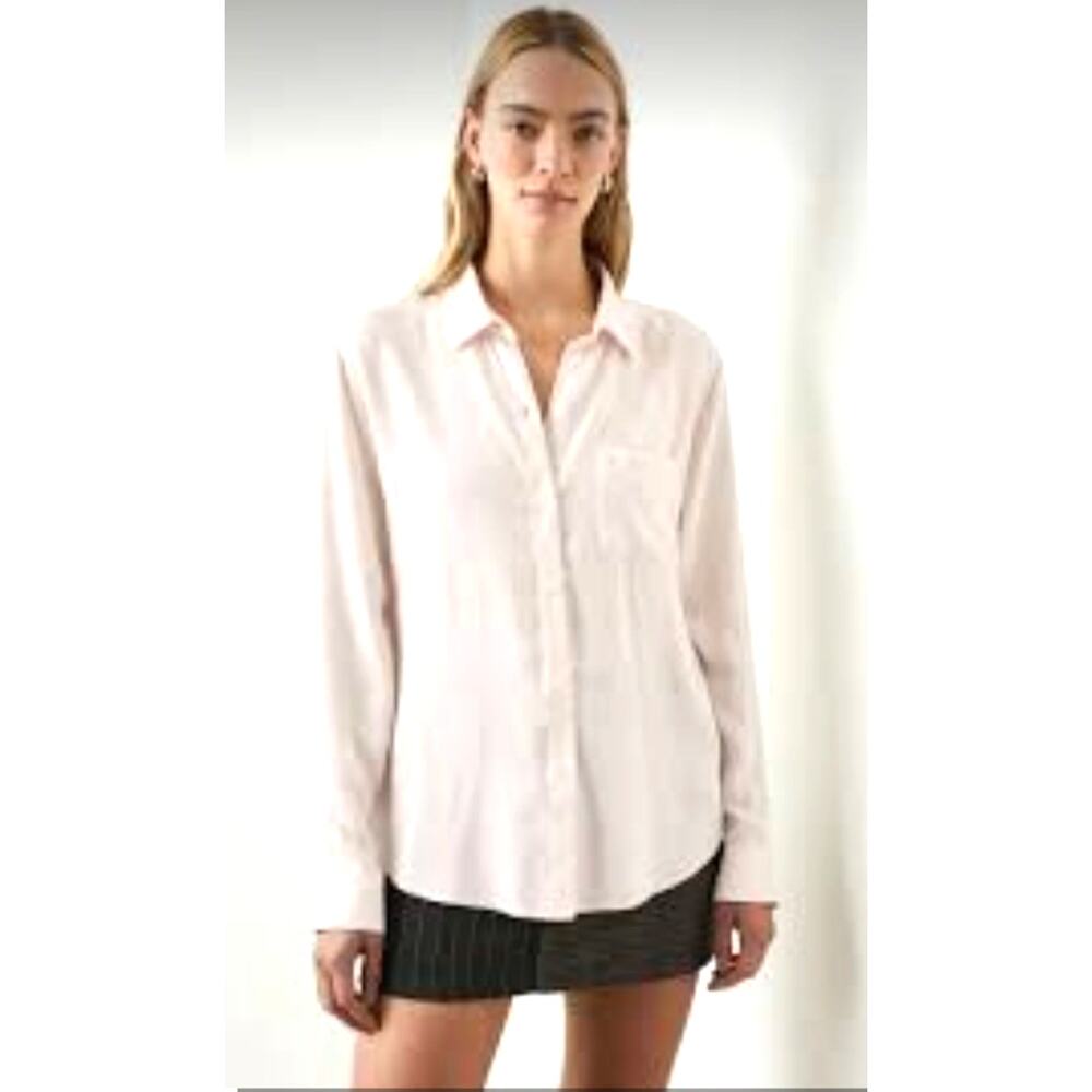 Rails Hunter Rosewater Pink Windowpane Button Up Shirt Small